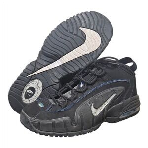 Nike Air Max Penny LE GS Black Blue White Kids Basketball Shoes 6.5Y 6.5 Youth